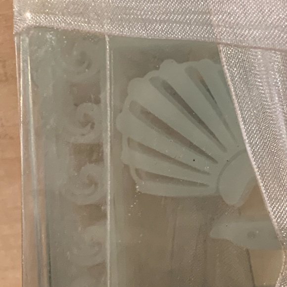 NIP Set of 4 Kate Aspen Etched Glass Nautical Coasters 3.5" Squares - Picture 9 of 9